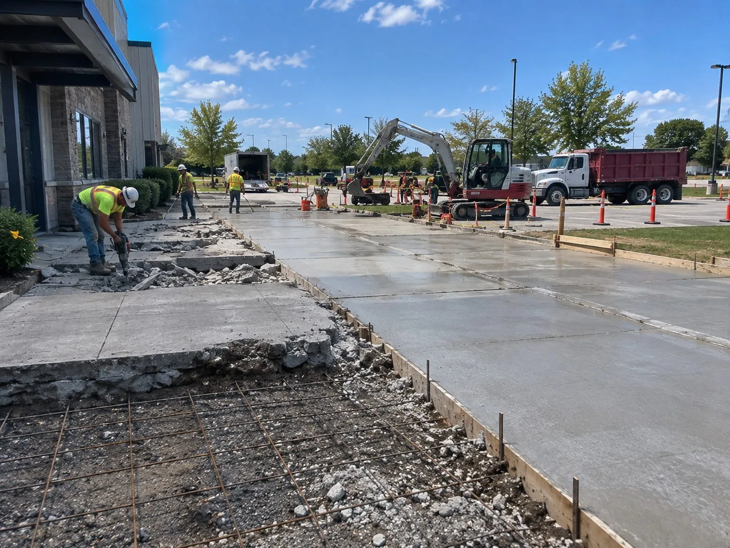 Concrete driveway repair on a Sydenham property in Christchurch